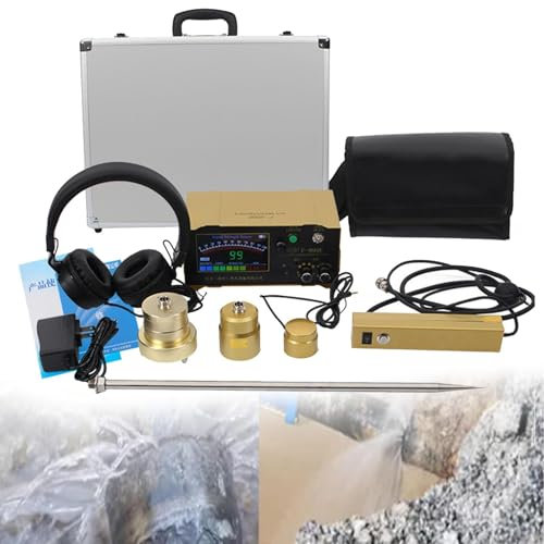 CFDZCP Detector Profesional De Fugas De Agua For Tuberías Subterráneas, Monitor De Fugas For Obras, 4 Velocidades Ajustables, Profundidad De Detección De 3 Metros.