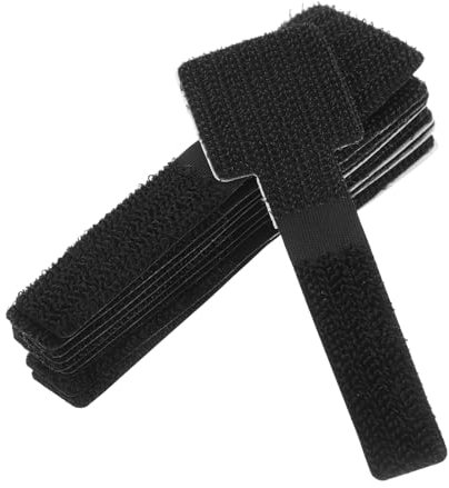Vaguelly 10pcs Cable Organizer Wire Cable Holder Cord Ties Reusable Fastener Straps for Electronics