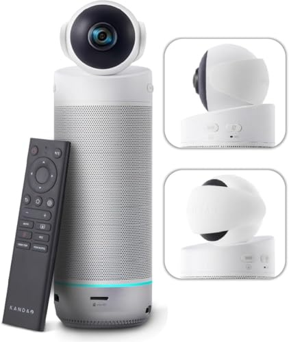 KanDao Meeting S – 1080P Cámara de videoconferencia para PC/Mac/Desktop con sistema Android integrado, reconocimiento facial y seguimiento basado en audio, compatible con equipos, Skype, Zoom.