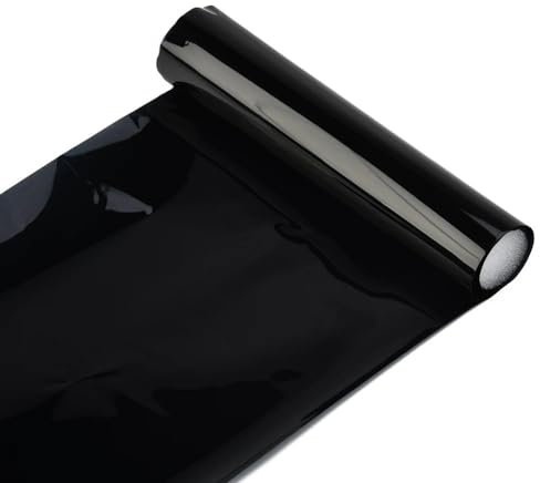 CaFfen TöNungsfolie Auto Auto Auto Solar Film Kratzfest 20 cm x 150 cm Front Glas Sonnenschutz Schatten Anti-UV Außen Zubehör schwarz Windschutzscheibe Scheiben TöNungsfolie Auto