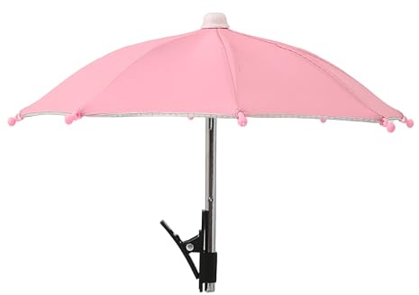Genérico Phone Umbrella - Umbrella For Phone Shade | Cell Phone | Cell Phone Sun Blocker, Lightweight Uv Protection Visor, Glare Blocking Cellphone Accessories For Outdoor Filming Watching, Pink