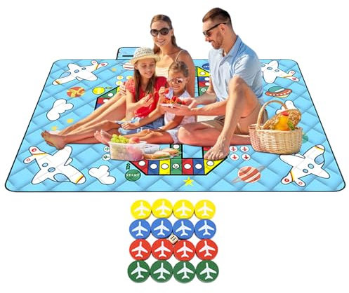 Générique Tappetino da gioco impermeabile – coperta picnic a scacchiera impermeabile | pavimento di gioco pieghevole pieghevole strato per prato spiaggia festa