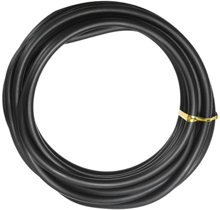 YELARXI Bonsai Training Wire, 5mm x 9.8 ft Anodized Aluminum Floral Plant Training Wire Bendable Metal Stems Accessories for Gardening Branch Fixing Crafts (Black)