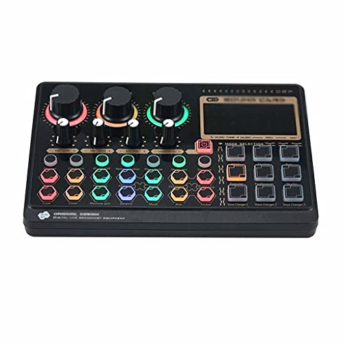 Carte son externe en direct multifonction pour diffusion en direct de musique, enregistrement de musique, chant 14 effets