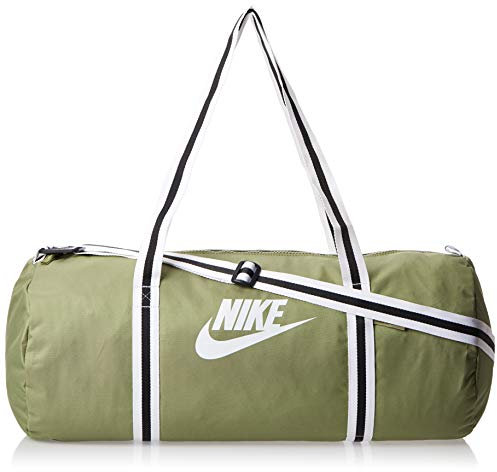 Nike Unisex Sporttasche Heritage Duff Sporttasche, Dusty Olive/Dusty Olive/White, 1size, BA6147