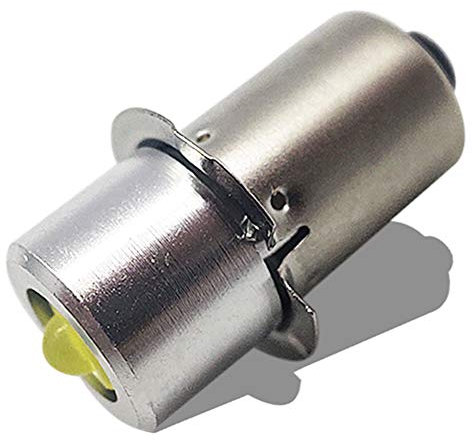 Ruiandsion P13.5S PR2 LED Upgrade LED Taschenlampe Glühlampe DC 4-30V 2525 3W Ersatzlampe für 3-16 C & D Zellen Maglite Taschenlampen Arbeitsfackellampe (1er Pack)