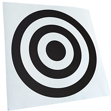 Kiwistar - Autoaufkleber - Bullseye Zielscheibe RAF - Mattschwarz - 10x10cm - Heckscheibe Auto Aufkleber wetterfest für Kfz LKW Mofa Truck - Sticker außen selbstklebend Tuning Zubehör für Fenster