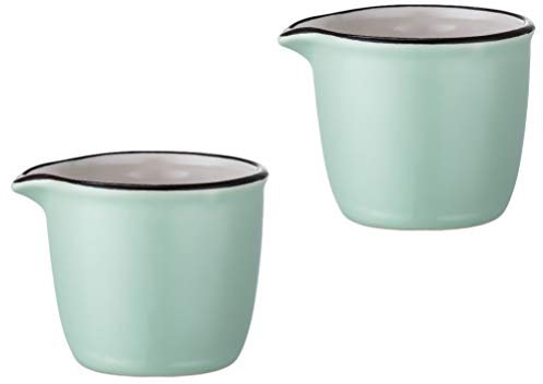 BESTonZON 2 Pz Piccola Tazza di Latte Versatore di Latte Caraffa per Creme da caffè Piccola Brocca con Beccuccio Versatore Gravey Lattiera in Porcellana Ceramica Bere Tazza POCA Crema Amanti