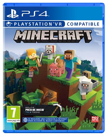 Playstation Minecraft startkrage (VR-kompatibel) -PS4 gäller inte för videospel, flerfärgad, en storlek (Sony VJGPS4SON21703792)