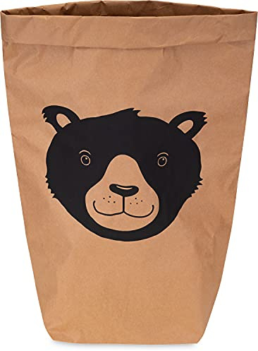 Lifestyle Lover Papiersack Paper Bag Sack Kraftpapier Beutel Mülleimer Braun (Herr Bär)