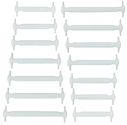 CCSOFTIME No Tie Trainers Shoelaces for Adult and Kids,Elastic Flat Laces for Converse Air Force Sneakers Boots,Waterproof Silicone Tieless Shoes Laces,Slip-on Any Shoes,Multi Colors