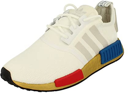 adidas Originals NMD_R1 Herren-Laufschuhe, Sneaker, Größe 36 2/3, Weiß/Gold/Blau FV3642, Weiß Gold Blau Fv3642, 36 2/3 EU