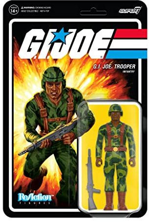 Super7 Figur Reaction GI Joe Trooper Clean Shaven Brown