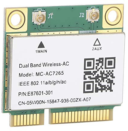Annadue Mini Tarjeta de Red PCI-E, Doble Banda 2,4G/5Ghz WiFi + 4,2 Tarjeta de Red 1200Mbps Tarjeta Inalámbrica de Red para Windows 7/8/10