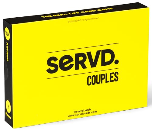SERVD - Couples - El divertidísimo Juego de Cartas para Parejas para la Vida Real (Versión en Inglés)