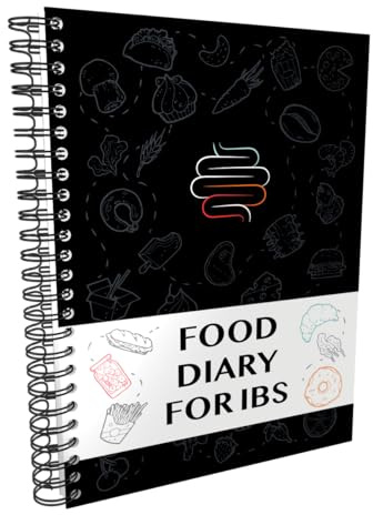 Food Diary for IBS - Track How Your Diet Affects Your Symptoms, for Irritable Bowel Syndrome Sufferers. A5 Spiral Bound, Made in UK