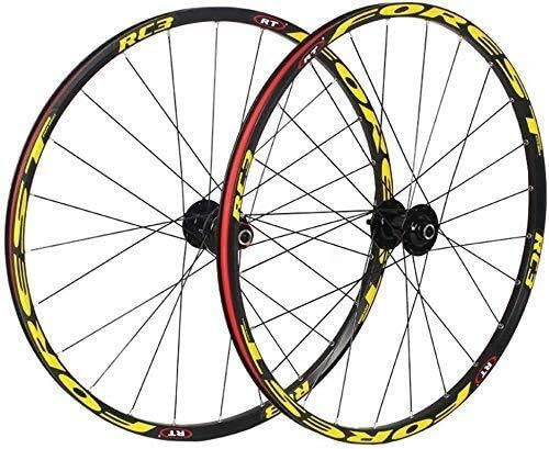 Lot de roues de vélo de montagne de 66 cm à double paroi en alliage d'aluminium avec frein à disque à dégagement rapide, roulement palin, 8/9/10 vitesses, moyeu dynamo, 100 mm