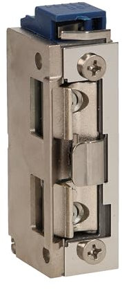 Miratic Cerradura Electrica Puerta Exterior Simétrica con Guía Baja Corriente 280mA para 12VDC - Cerradura Portero Automatico - Abrepuertas Electrico