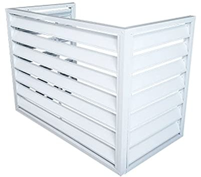BOKNI Unidad Exterior Cubierta de Aire Acondicionado Mini Split, Cubierta de Tubo Mini Split, Cubierta Decorativa de Aire Acondicionado, Cubierta de Condensador Mini Split, a Prueba de Polvo e imp