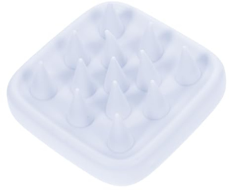 FRCOLOR Kopfhautmassagebürste aus Silikon für Dusche Ergonomisch Sanft zur Kopfhaut mit Peeling für Kopfhaut gegen Schuppen Blau