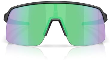Oakley Sutro Lite OO9463 Rechteckige Sonnenbrille für Herren, Mattschwarz/Gelb/Prizm Road Jade, 39 mm