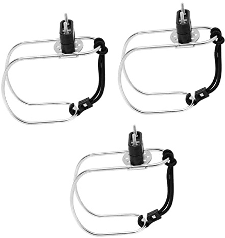 BESPORTBLE 3pcs Lifebuoy Holder Bracket Horseshoe Lifebuoy Ring Holder Easy Install
