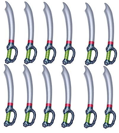 YARNOW 12pièces De Pirate Gonflable Jouet pour Garçon Fille Accessoire De Cosplay De Pirate pour Fête Jeu De Rôle