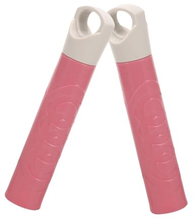 Cabilock 2pcs 22mm Pink Broom Handle Grip Mop Rod Handle End Cap Replacement Sleeve Household Cleaning Accessory for Push Broom and Floor Sweeping