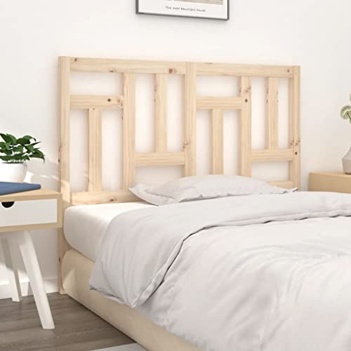 Qnhdfrt Kopfteil 140x100 cm Massiv Kiefer Lattendesign Modernes Schlafzimmer Rückenlehne Bett Kopfteil Holz Robust für Leseecke und Schlafzimmer