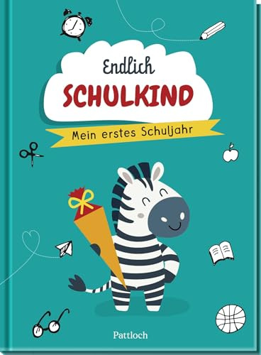 Endlich Schulkind: Mein 1. Schuljahr | Kreatives Eintragbuch für den Schulanfang (Kleine Geschenke zur Einschulung & für die Schultüte)