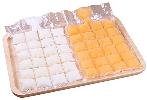Bolsa desechable para hacer hielo, inyección de agua, autosellante, bandeja de plástico para refrigeración, zumo de frutas, un paquete de 10 paquetes con 24 compartimentos