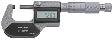 MIB Digital-Bügelmessschraube, IP 54 Mikrometer-Schraube 0-100 mm zur AUSWAHL: 0-25 mm