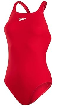 Speedo Donna Costume da bagno Eco Endurance+ Medalist, Vestibilità atletica, Modello classico, Tessuto riciclato, Resistenza al cloro, Extra flessibilità