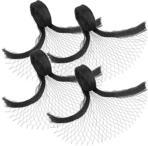 Royal Gardineer Gartennetze: 4er-Set Vogelschutznetze für Obstbäume, 10 x 2 Meter, 28x28 mm Maschen (Pflanzenschutznetz, Pflanzennetz)