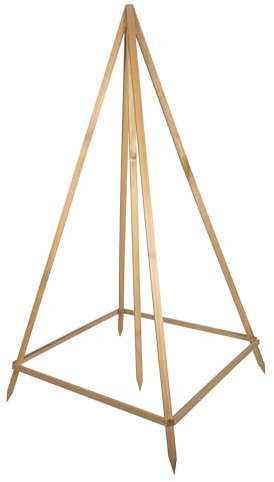 Windhager Traliccio in legno per le piante, legno di pino, 75 x 75 x 145 cm, traliccio da giardino, supporto per piante, ausilio per l'arrampicata delle piante, struttura per arrampicata