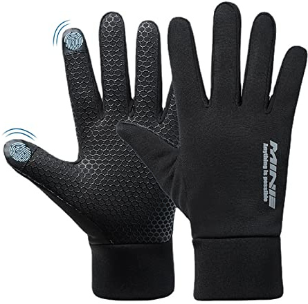 Bseical Kinder Handschuhe Wasserdicht Reithandschuhe Winter Warme Thermo Fleece Fahrradhandschuhe Anti-Rutsch Winddicht Leichte Touchscreen Laufhandschuhe Sporthandschuhe FüR Jungen MäDchen
