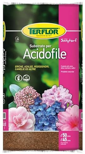 Terriccio Substrato Coltivazione Piante Acidofile 20 Lt Torba Azalea Rododendro Erica