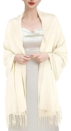 ECOMBOS Scarfs for Women - Pashmina Shawls and Wraps for Evening Dresses Wedding Winter Warm Stoles Large Ladies Scarves