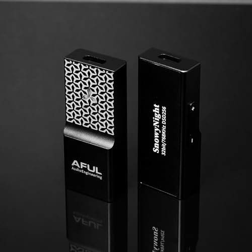 HiFiGo AFUL SnowyNight Tragbarer USB-DAC & AMP, Dual CS43198 DAC-Chip-Verstärker mit beeindruckend niedriger Verzerrungsrate (Typ C)