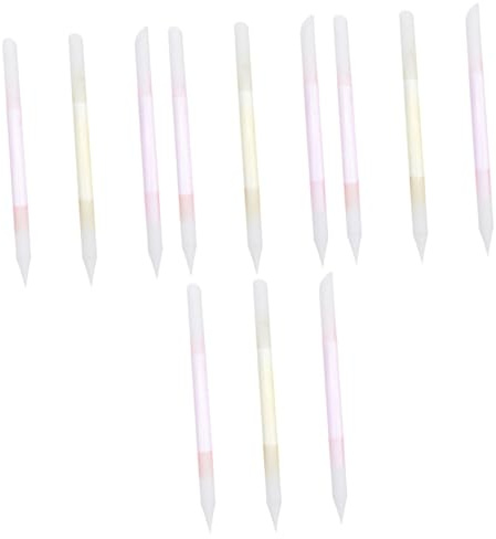 FRCOLOR 12 pezzi Lima per unghie in acrilico sabbia unghie lima per unghie lucidare lima per manicure semplici accessori per unghie