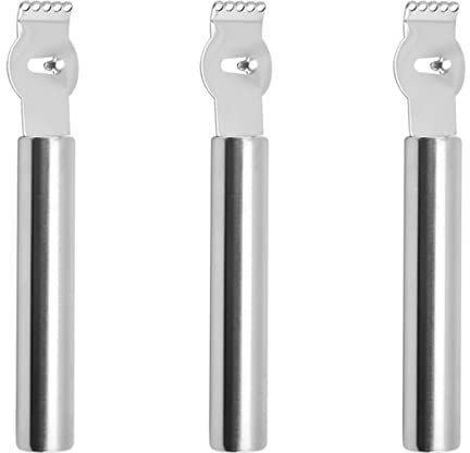 TOPBATHY Lot de 3 Zesteurs en Acier Inoxydable pour Citron et Fruits, Trancheuse Facile à Nettoyer Cuisine Maison et Restaurant