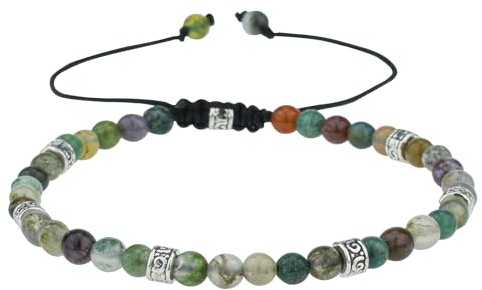 JUZICHEN Naturstein Armband Damen, Boho Armband Bracelet Women, Edelstein Armband Damen 16-24cm, Surferarmband Damen, Sommer Bunte Armbänder Damen, Yoga Geschenke Für Frauen Damen (Farbe C)