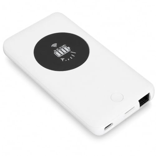 Drahtloser Tragbarer WLAN-Router, USB-C-Eingang/Ausgang, Tragbarer Taschen-WLAN-Hotspot mit SIM-Kartensteckplatz, RJ45-Anschluss