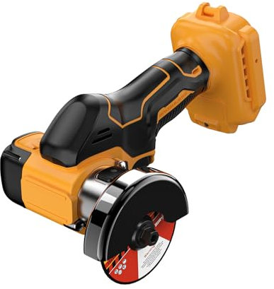 3-Zoll-Mini Akku Winkelschleifer kompatibel mit 20V Akku, 20000RPM, 3 in 1, angeschlossenes LED-Arbeitslicht, nur unbestücktes Werkzeug
