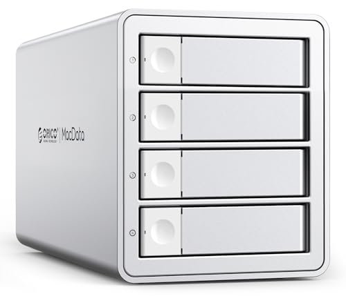 ORICO Raid Caja de Aluminio para 4 Bahías SATA HDD/SSD de 2,5/3,5 Pulgadas, USB3.0 Type-B 5 Gbps, Base de Conexión para Disco Duro, Soporta Raid 0/1/5/10/PM (9948RU3)