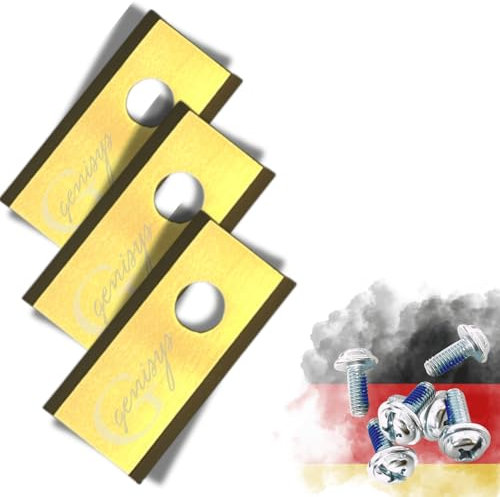 Genisys Titan Remplacement des Couteaux Lames Compatible avec Parkside Smart Tondeuse - LongLife - 1-Trou à la Rupture [DIN en 50636 vérifié] - avec Vis, pièce:30