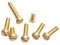 Muarted 20/50/100pcs M0.8/ M1/ M1.2/ M1.4/ M1.6/ M2 /M2.5/ M3/ M3.5/ M4/ M5 DIN84 Brass Cheese Head Slotted Screw(M5X16 20PCS)