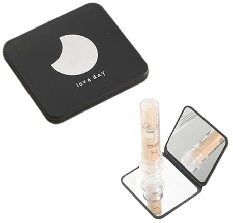 Specchietto da Borsetta,Specchio Portatile,Specchio pieghevole Portatile SpecchioTrucco Specchio Compatto Specchio da Viaggio Ideale per Casa e Viaggi(C)