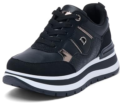 JOMIX Sneakers da Donna Casual Comfort Scarpe da Ginnastica per Camminare e Correre Fitness WSC250048-1 (Nero,41)