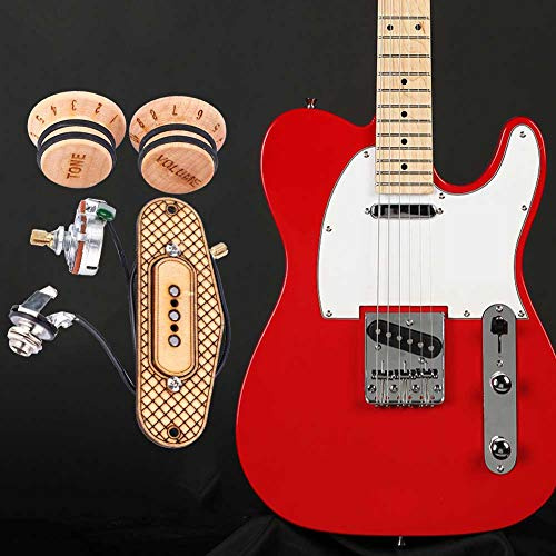 Joyance Tonabnehmer mit drei Saiten, 3-saitiger Zigarrenbox-Gitarren-Tonabnehmer, 3-poliges Design, ideal für Profis und Amateure, kompatibel mit 3-saitigen Bassgitarren, einfache Installation